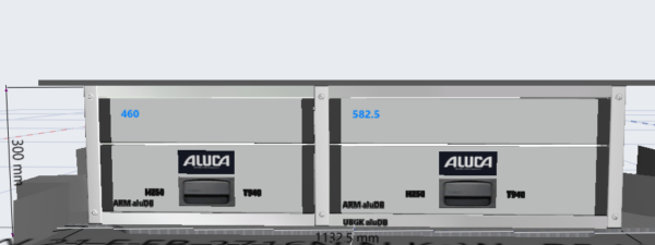 250mm undergulvskuffer - MB Citan A1 (090MS) - Image 2