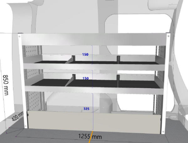 Enkel hyllemodul - MB Citan A1 (089MS) - Image 2