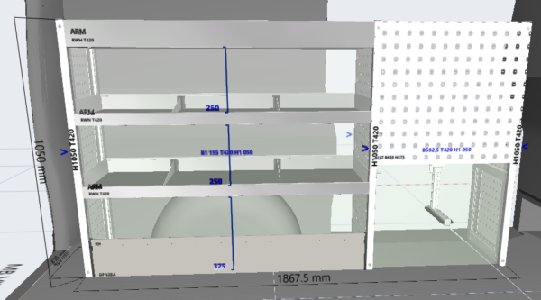 Enkel Reol - MB Vito A2 (218MS) - Image 2