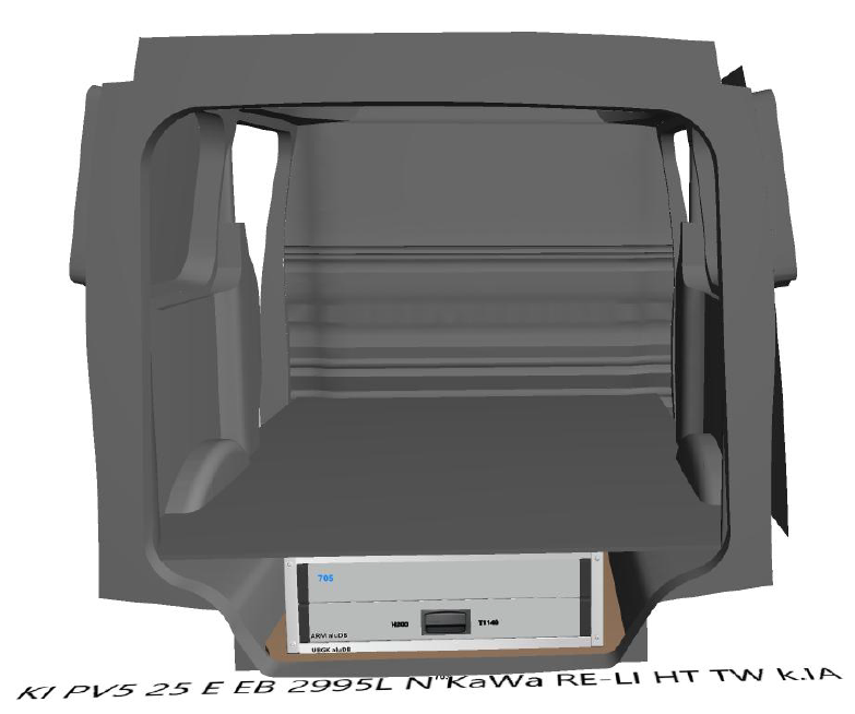 200mm undergulvskuffer – KIA PV5